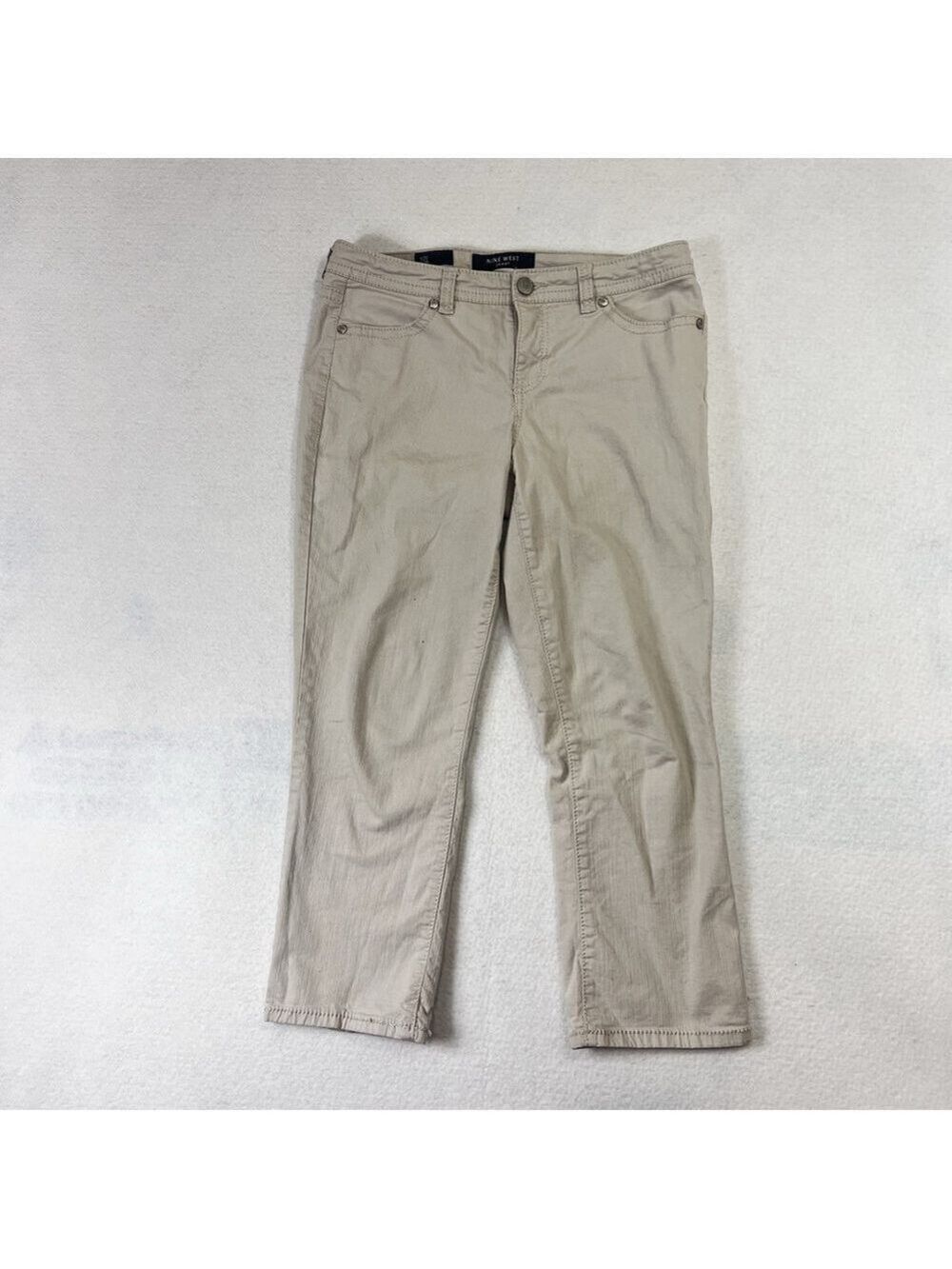 Nine West Jeans Capri Size 8/29 Missy Embroidered Rhinestone Back Pocket